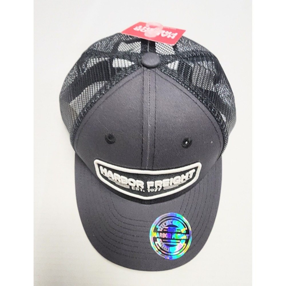 Harbor Freight Trucker Hat Special Edition Charcoal Gray Snapback Cap New W/ Tag
